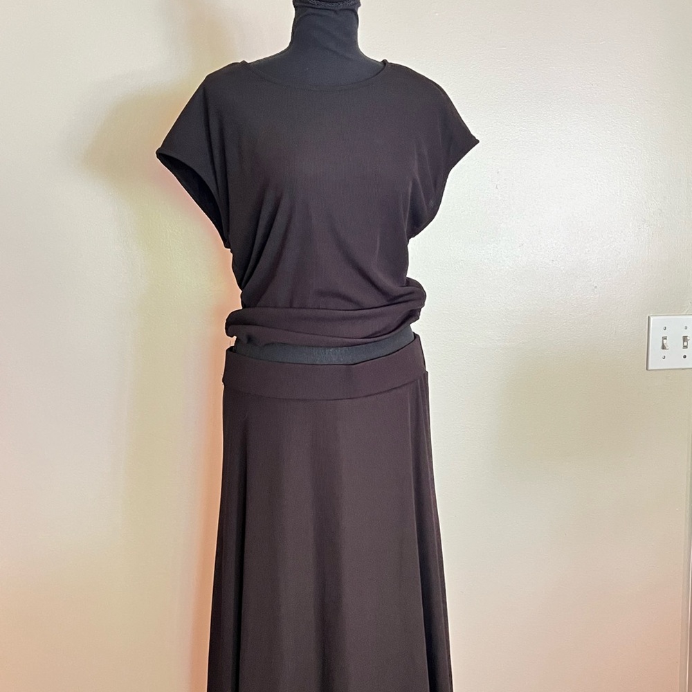 Women’s Two Piece Skirt Set Black - Picture 4 of 16